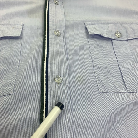 Zanerobe Australia Button Front Shirt Blue Large - Picture 8 of 15